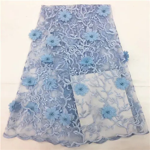 2018New Fashion 3D большие пайетки французское кружево Элегантная блестящая ткань для
