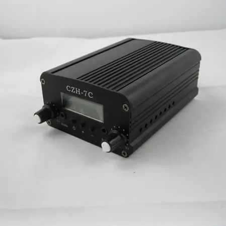 Оптовая продажа 10 шт. Φ 7W FM стерео трансмиттер PLL|broadcast transmitter|fm transmitter 7wfm stereo broadcasting