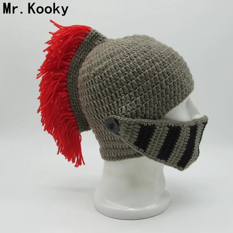 Mr. Kooky зимние ручной работы забавные шапки крутые красные с кисточками Римский