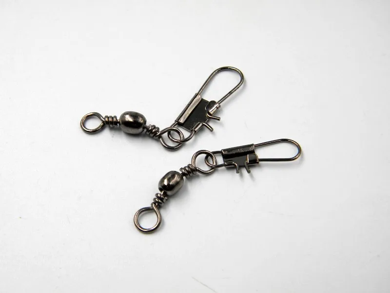 Enjort 20pcs Stainless steel swivels interlock snap fishing lure tackles winter gear accessories Connector copper swivel | Спорт и