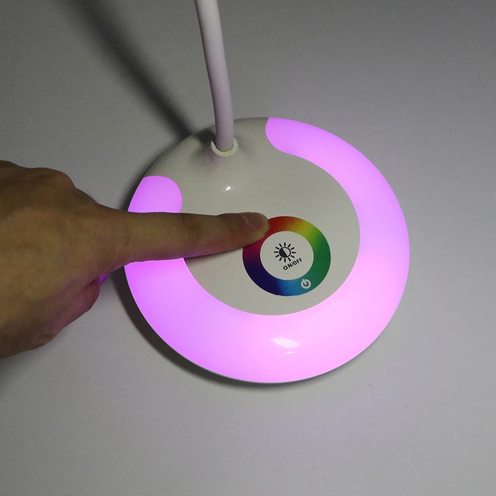 ITimo Перезаряжаемый USB Зарядка гибкий светильник для чтения книг настольная лампа