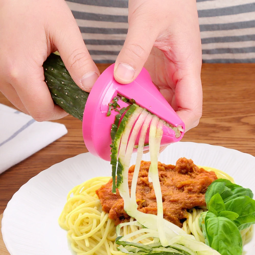 

New Kitchen Gadgets Vegetable Spiralizer Shred Device Spiral Slicer Carrot Cucumber Spiral Cutter Kitchen Tool Colorful