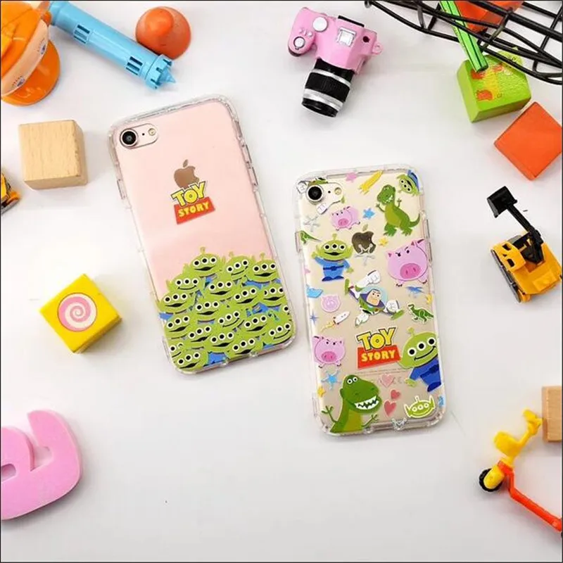 Для iPhone6 6splus 7 плюс прекрасный Toy story тиснение воздушной подушке ТПУ задняя крышка