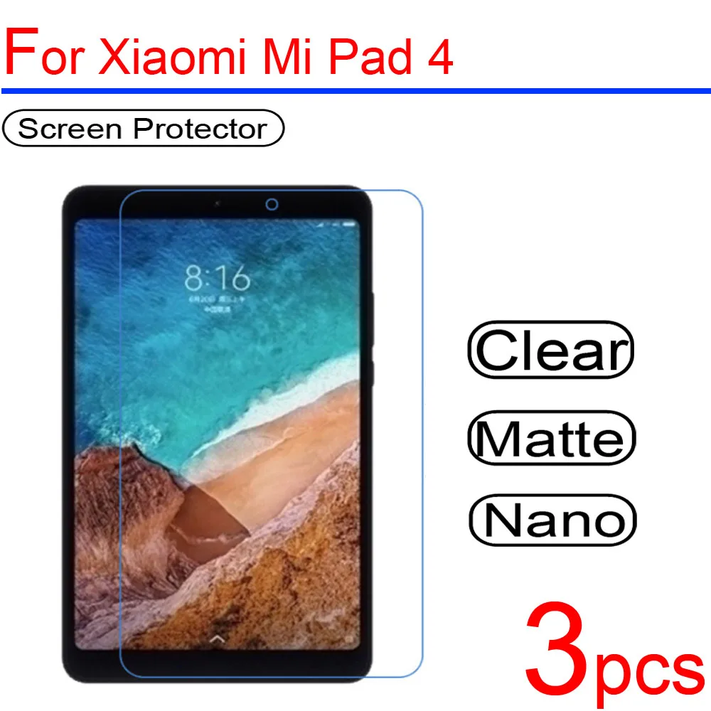 3 шт. ультра прозрачный мягкий ЖК дисплей для Xiaomi Mipad 1 2 4 защитная пленка экрана