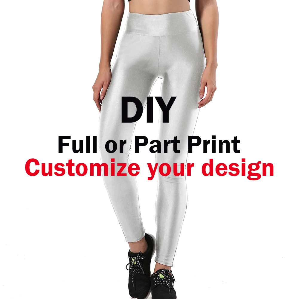 

DIY Custom Women Leggings Pants Customize Push Up Elastic Fitness Workout Trouser Design Drop Shipping