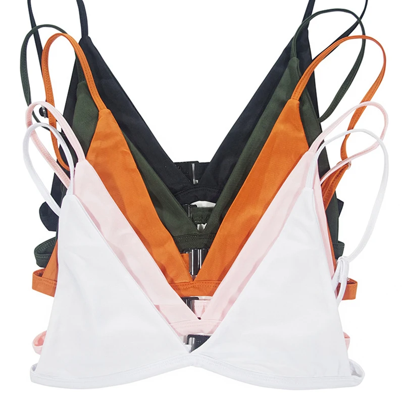 Sexy Women Solid Bandage Bikini Top Push Up Padded Bra Bralette Swimsuit Swimwear Beachwear Swimming Summer Bathing | Спорт и