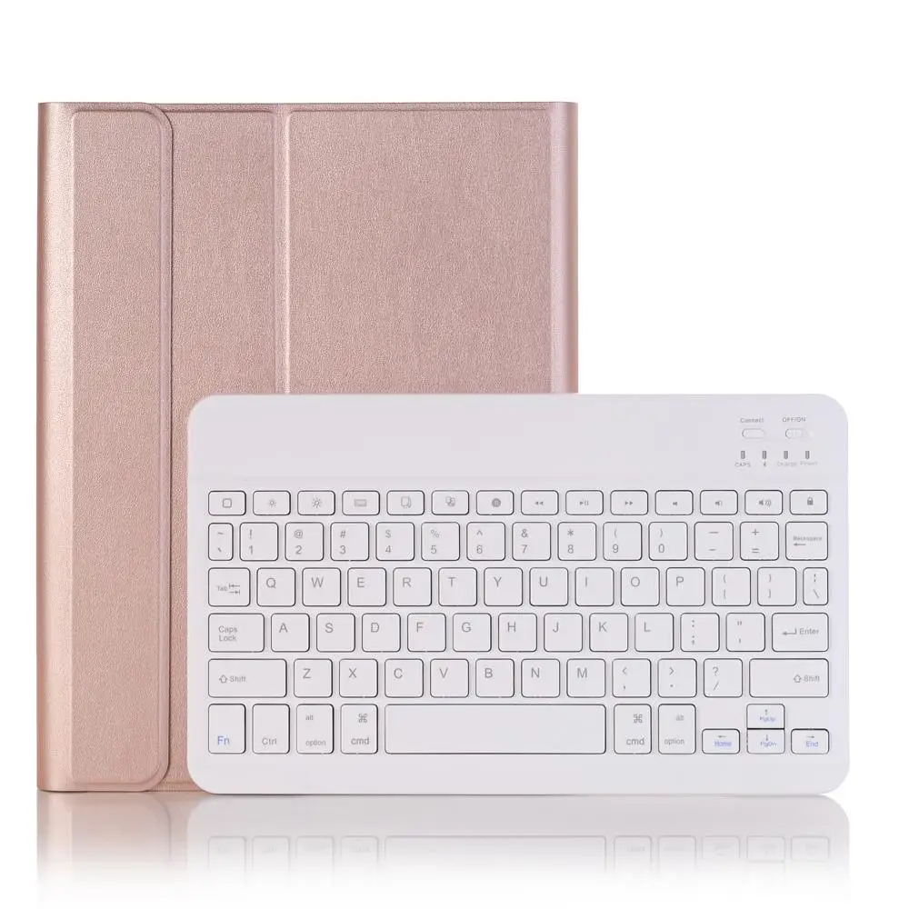 Rose Gold with White Чехол-клавиатура для Apple iPad Air 10,5 Air 3 iPad Pro 10,5 A1701 A2152 чехол-клавиатура с Bluetooth - Цвет: Rose Gold with White