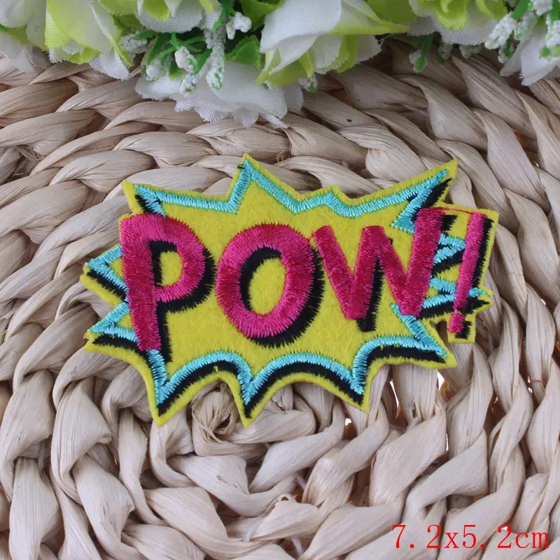 OMG WOW пластырь с надписью со слоганом Детские Мультяшные милые пластыри утюгом