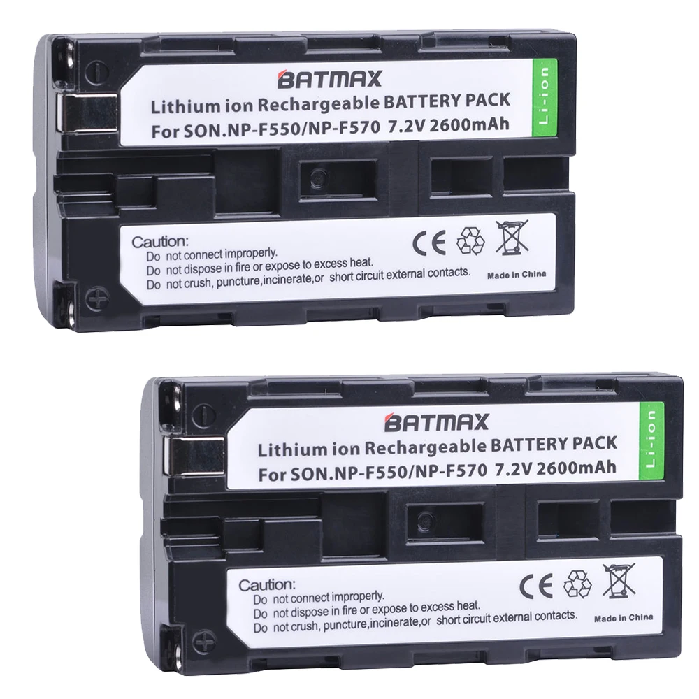 Batmax2шт NP F570 F550 Камера Батарея + usb портами и светодиодным индикатором двойной