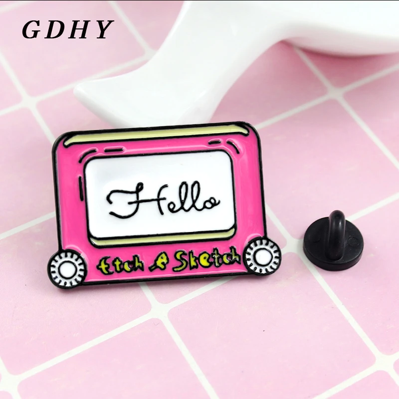 Эмалированные булавки для тетрадей GDHY HELLO брошь скетчей эмалированные детей