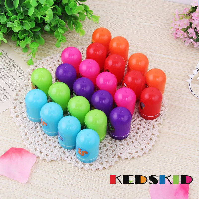 5 шт./лот дети мультфильм штамп-пуля пользовательские пластиковые резиновые