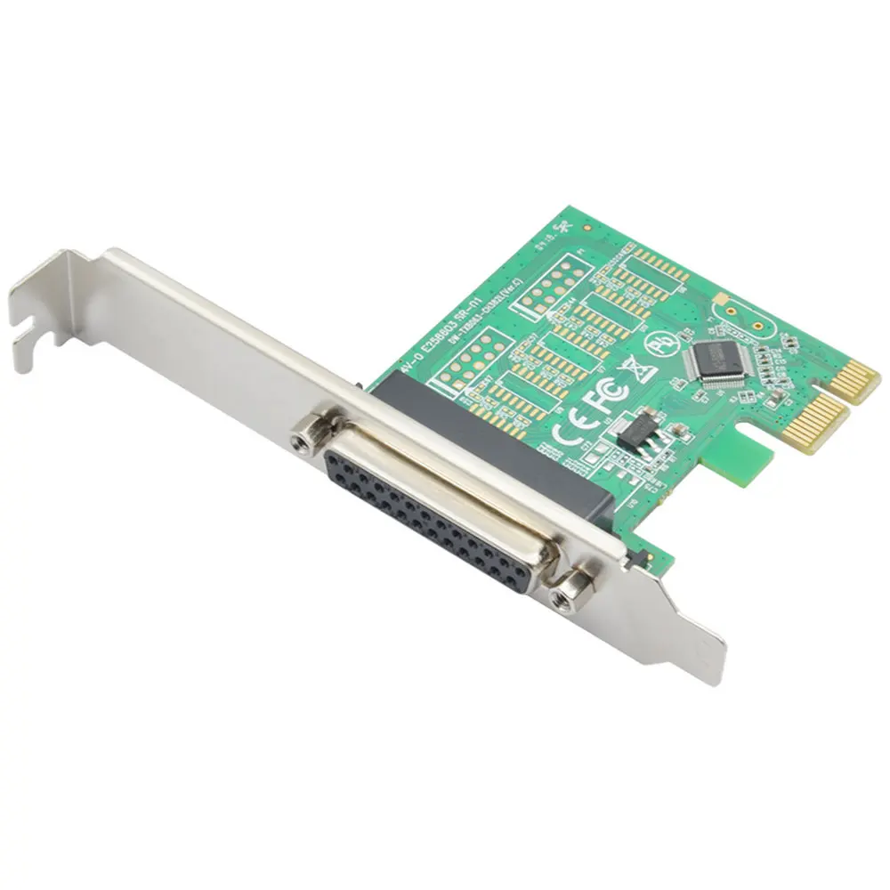 PCIe параллельная Плата расширения PCI Express 1 0x1 до порта промышленный DB25 25 контактный