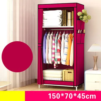 color 3 Простой Одноместный шкаф для студентов, молодых общежитий, спальни, Тканевый шкаф для одежды, современный экономичный шкаф для хранения, складной шкаф - Цвет: color 3
