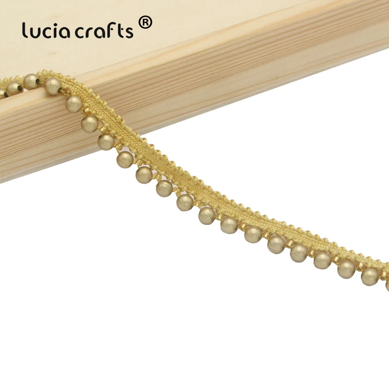 Lucia crafts 1 ярд/Лот Белый/черный вышитый бисером кружевной отделкой Лента ткань лента DIY воротник швейная одежда головной убор материалы N0301