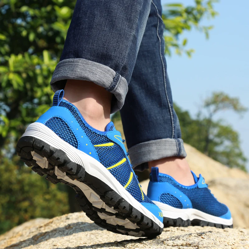 HUMTTO Max размер 48 Мужская Спортивная обувь дышащая походная мужские треккинговые