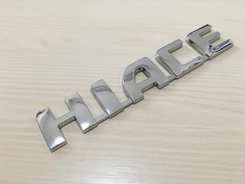 HIACE ABS Plastic Chrome Auto Car Rear Trunk Number / Letter logo Badge Emblem Decals Styling Accessories Side Stickers | Автомобили и