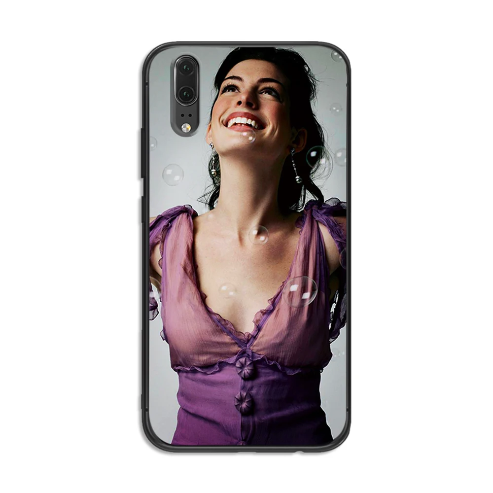 Мягкий чехол-накладка Anne hathaway для huawei Honor 6A 7A 3GB Pro 7X 8X 8C 10 Lite Note | Мобильные телефоны