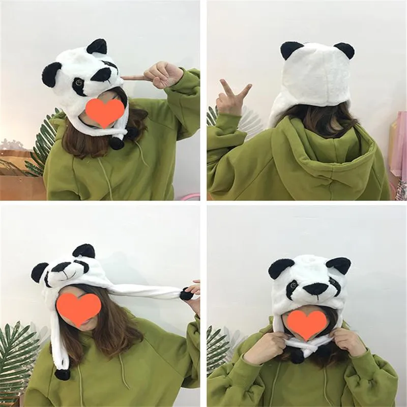 Cartoon animal cute plush powder piglet hat photo props cosplay toy Christmas Halloween birthday party dress up |