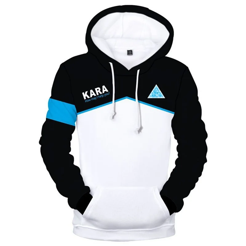 Detroit: стать человеком толстовки косплэй Коннер RK800 Harajuku Хип Хоп с капюшоном крутое