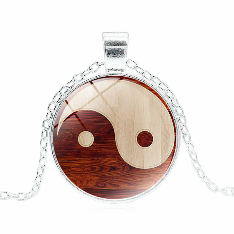 Новинка 2018 лидер продаж готический ожерелье Янь стеклянный кабошон подвеска для