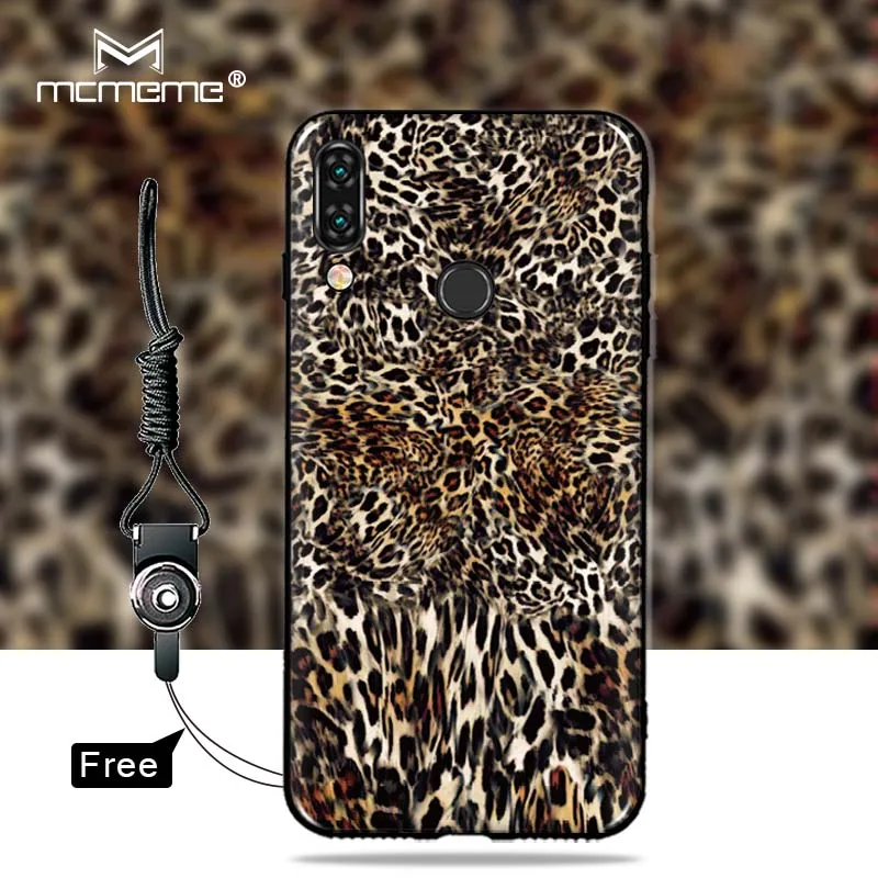 For ASUS Zenfone 5z ZS620KL case Fashion Leopard Pattern Serpentine soft TPU back cover for 5 ZE620KL Gift Hanging rope |