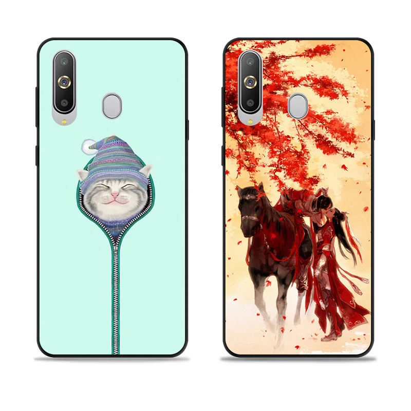 Чехол для телефона Samsung Galaxy A8s прозрачный чехол с мультяшным рисунком