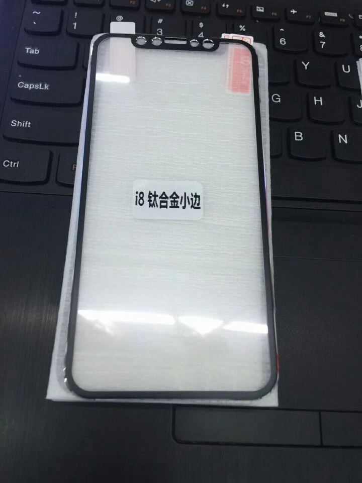 10 шт./лот Защита экрана для iPhone X 2.5D изогнутые края полное покрытие пленка сплав