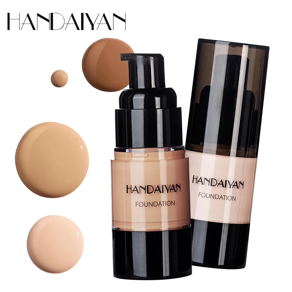 

Handaiyan moisture liquid foundation 20ml brighten base concealer waterproof long lasting full cover dark circles BB cream HF106