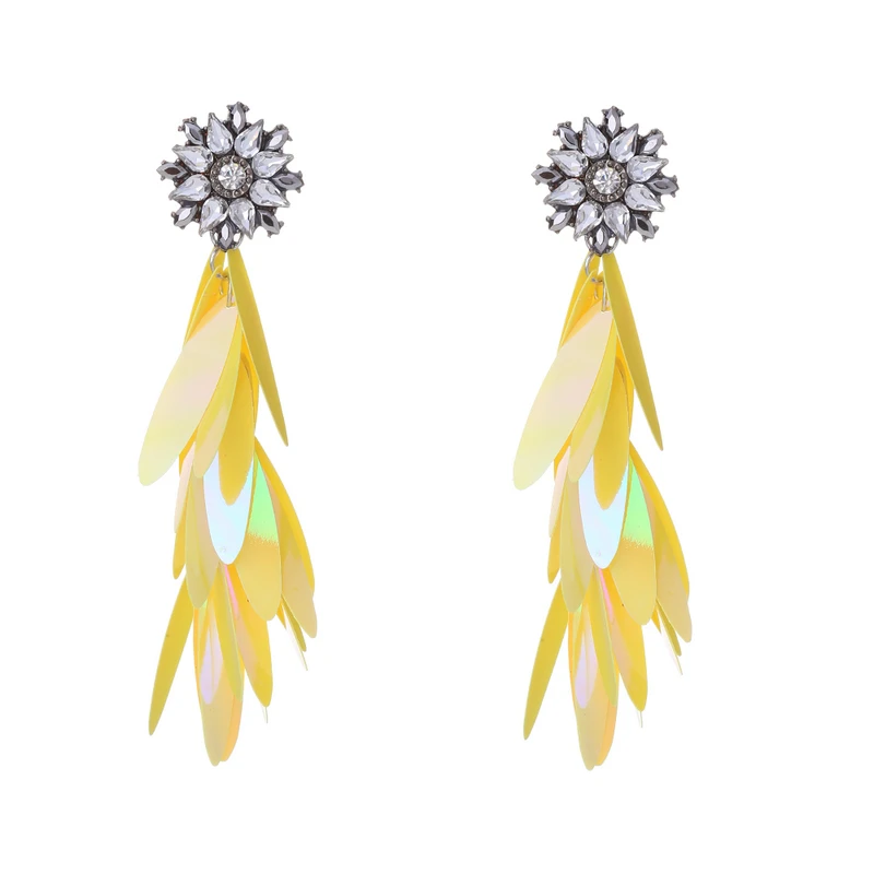 Женские серьги-подвески Junlead простые яркие разноцветные серьги из сплава с