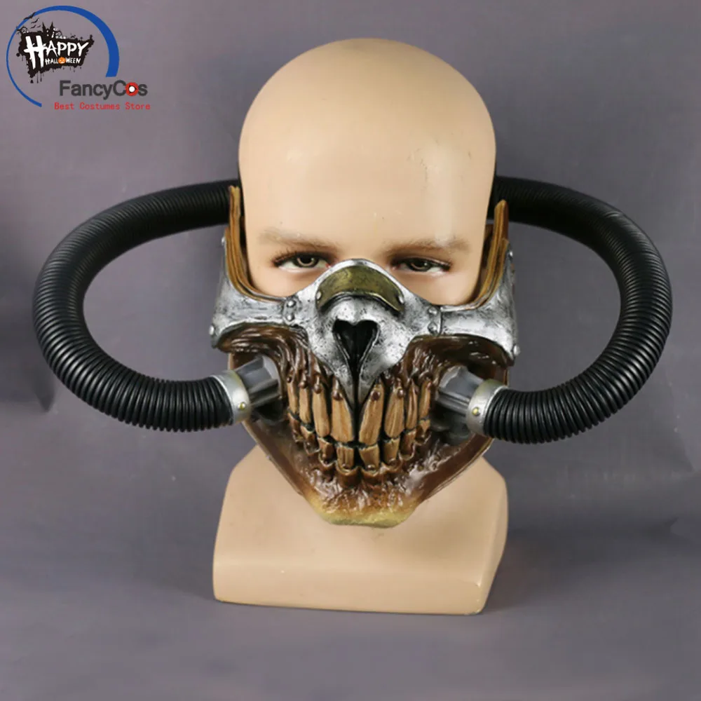 Безумный Макс 4 маска Косплэй Immortan Joe на пол-лица для Хэллоуина противогазы шлемы