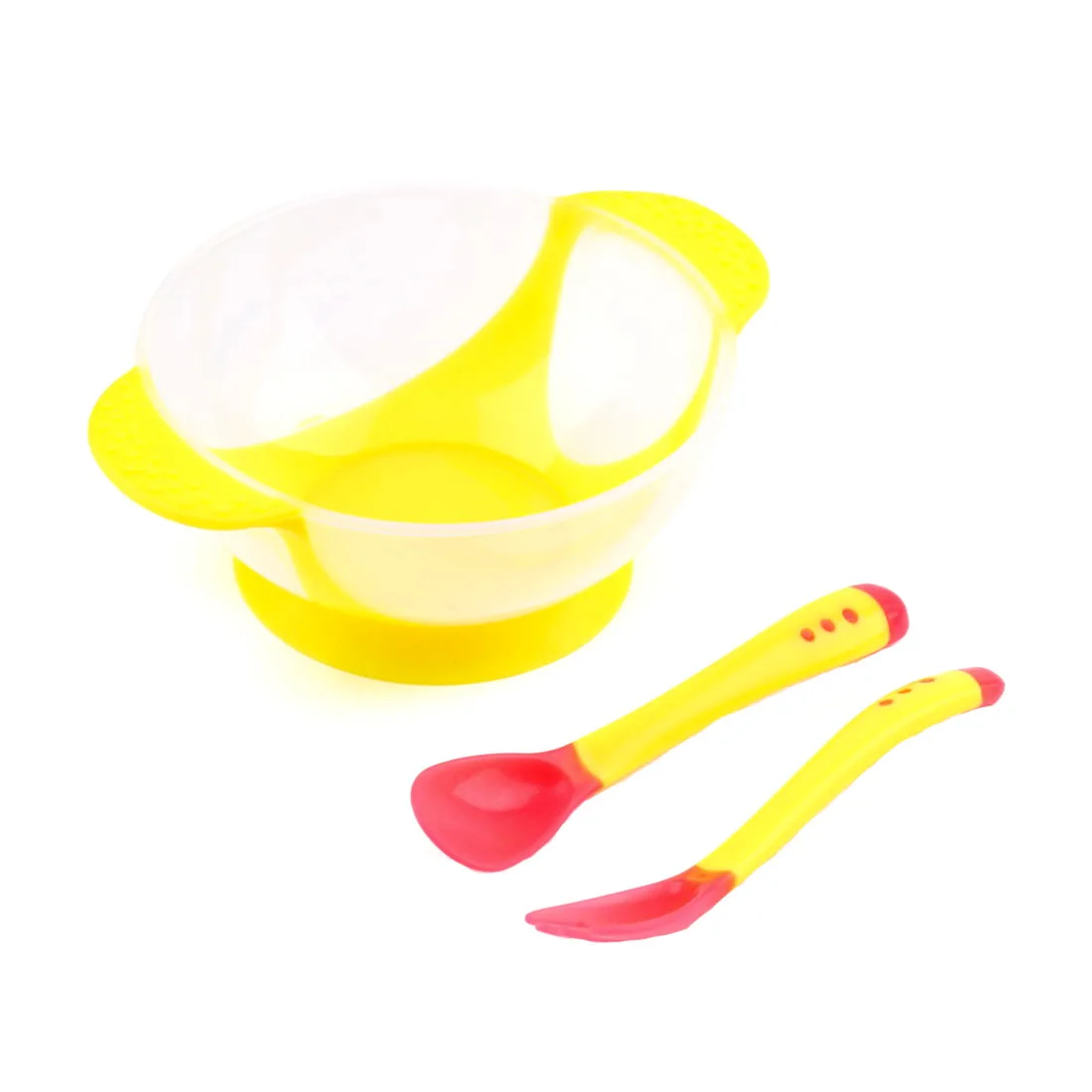 2016 миска для кормления младенцев с присоской и датчиком температуры ложка на