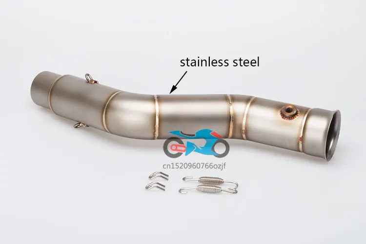 motorcycle exhaust link pipe mid pipe stainless steel fit for 51mm exhaust Convertor Adapter R1 exhaust R1 link pipe