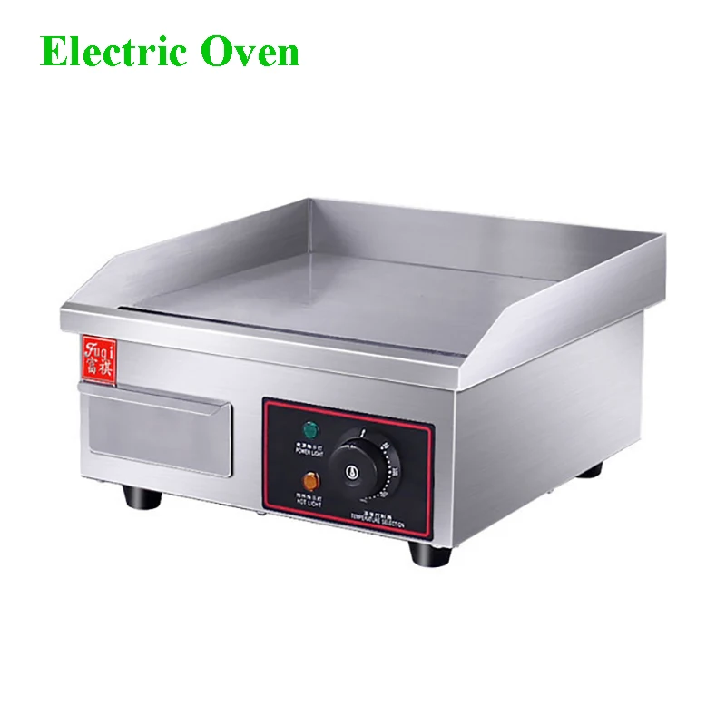Commercial Small Section Of Stainless Steel Body Counter Electric Griddle Fine Grilled Board Griddle  EG-818B