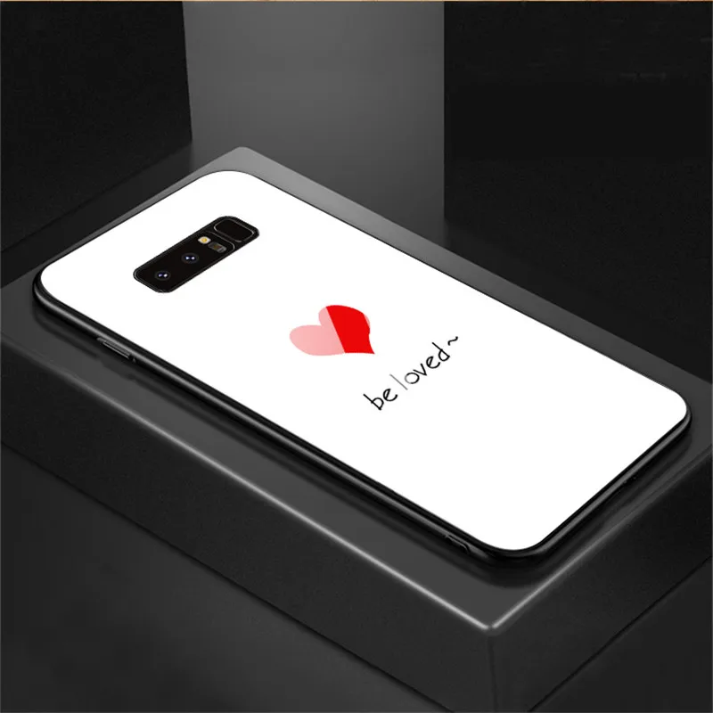 Чехол из закаленного стекла Be Love Heart + гибридная оправа ТПУ идеально подходит для