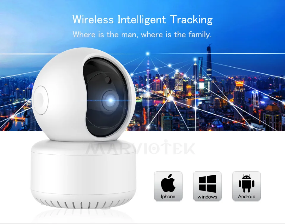 Ip-камера, Wifi, беспроводная камера видеонаблюдения, 1080 P, мини Сетевая камера, HD видеонаблюдение, автоматическое отслеживание, ip-камера, Wifi, ночное видение