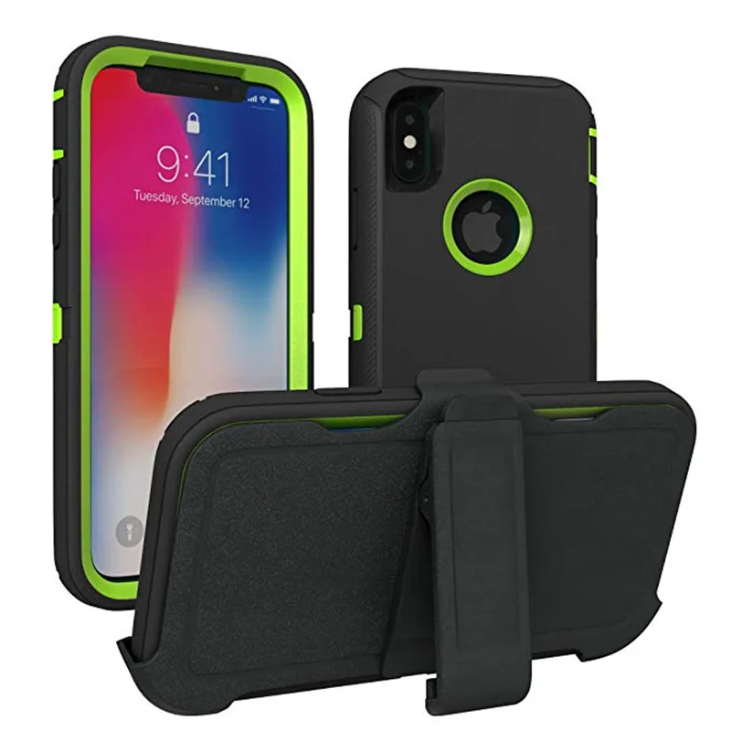 Защитный противоударный чехол Aqua для iPhone X, XS, MAX, XR, 6, 6 S, 7, 8 Plus, 11 Pro, Max, чехол-кобура с зажимом для ремня, защитный чехол