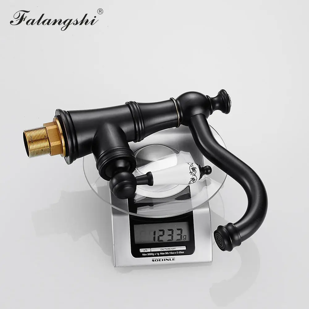 Смеситель для умывальника черная бронза смеситель горячей и холодной ванной