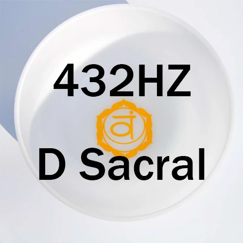 8D432 Sacral Chakra 1 шт. 2019NEW 8 дюймов чакра Symble узор третий глаз Корона корень крестцово солнечное сердце горло Матовый Кварцевый Поющая чаша - Цвет: 8D432 Sacral Chakra