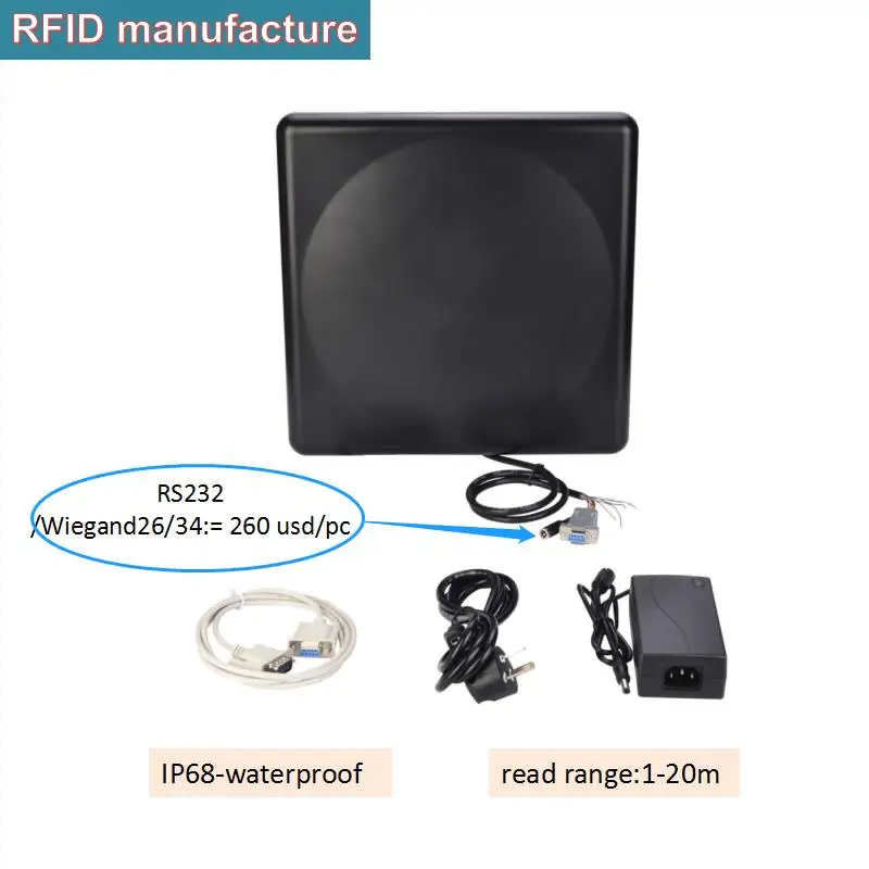 Интерфейс TCP/IP Wiegand /RS232 1 20 м встроенный чип Impinj r2000 считыватель uhf rfid для управления