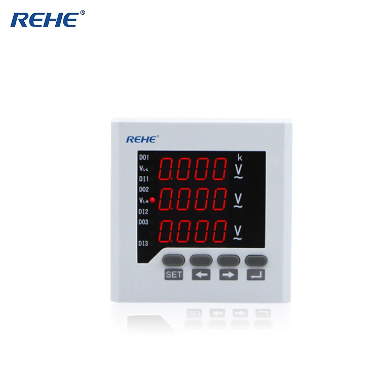Умный светодиодный Аналоговый вольтметр REHE AC RH 3AV73 80*80 мм|led navigation light bulbs|led flood
