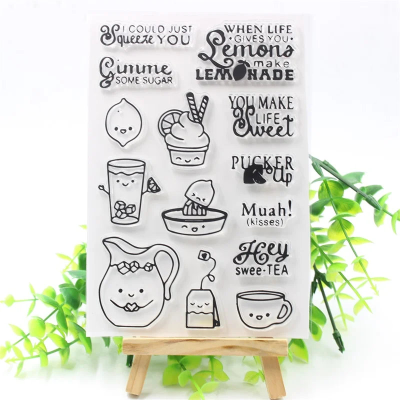 

Сладкие прозрачные силиконовые штампы для скрапбукинга «сделай сам»/изготовления карт/забавные детские декоративные принадлежности 396