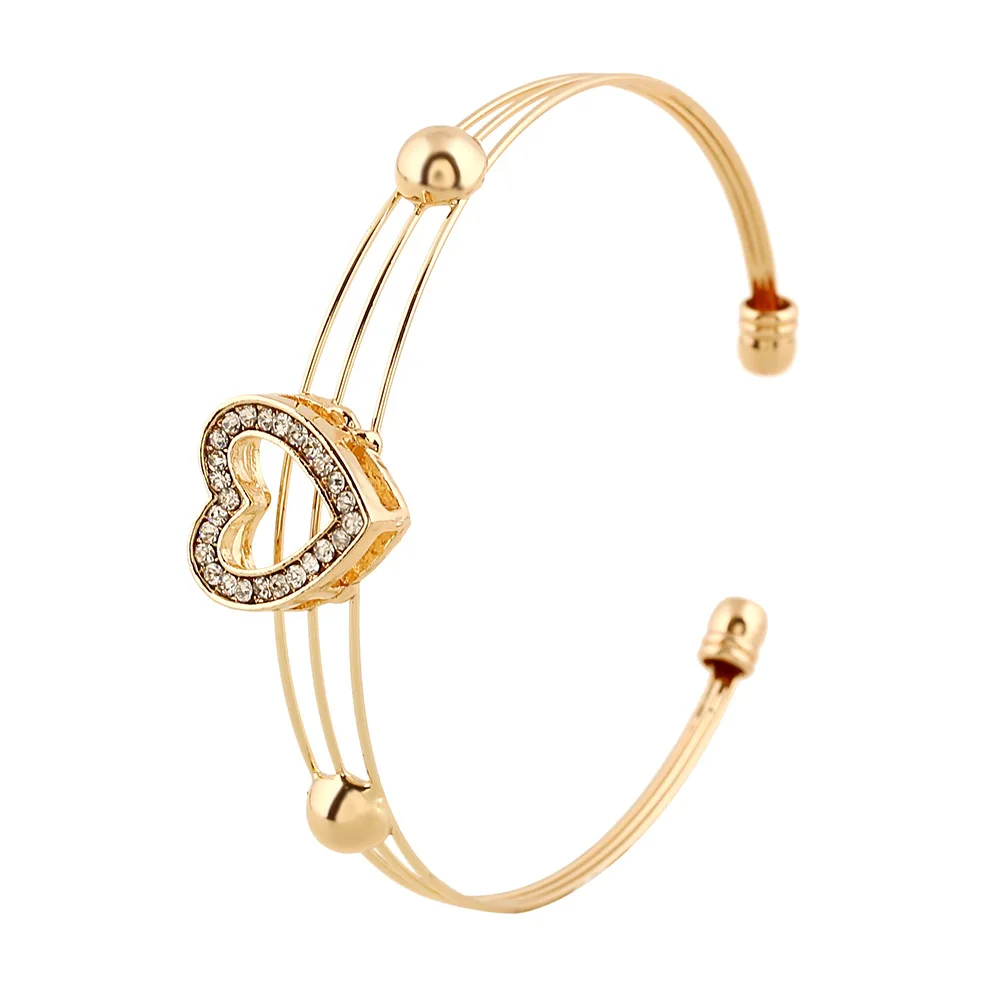 Новое поступление ювелирных изделий золотого цвета сердце со стразами Подвеска