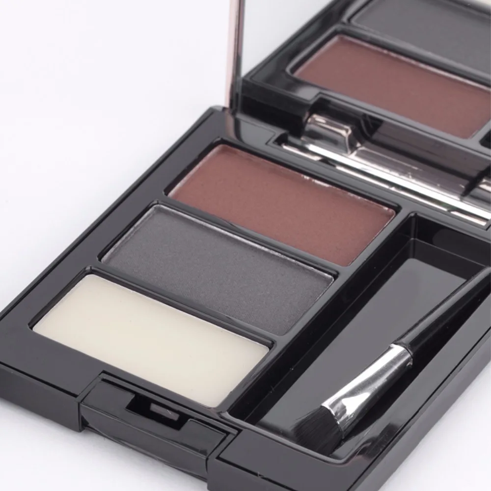 Menow Brand 3 Color Three DimensionalEyebrows With Eyebrow Brush Powder Waterproof Anti Sweat Dye Cosmetics L1401|menow eyebrow|brand eyebrows