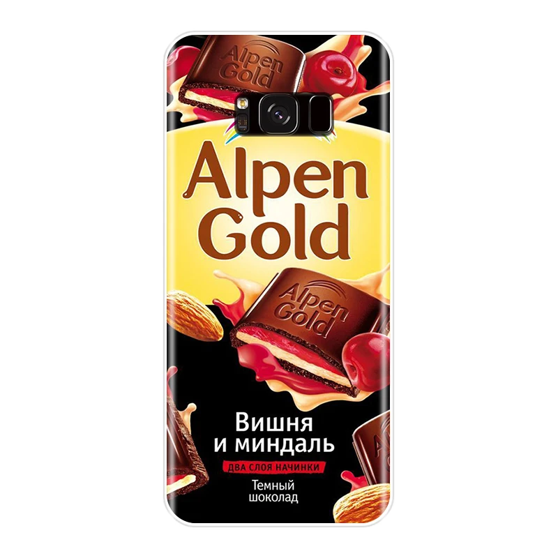 Чехол для телефона Samsung Note 4 5 8 9 силиконовый мягкий ТПУ шоколадный русский чехол