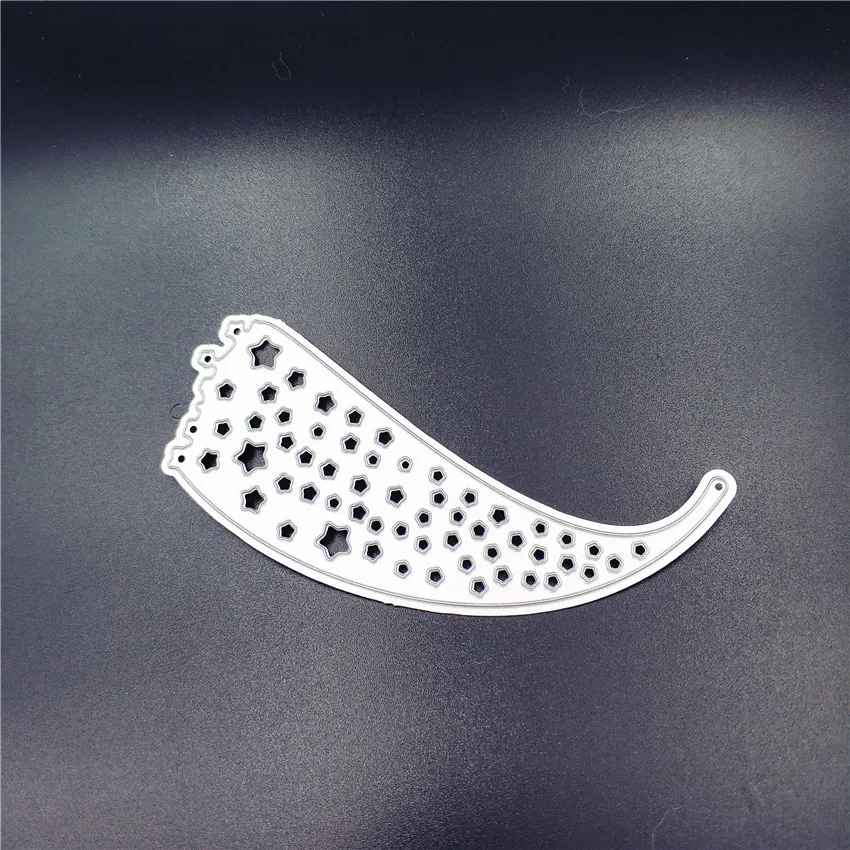 Металлический трафарет ремесло комета хвост из углеродной стали для тиснения