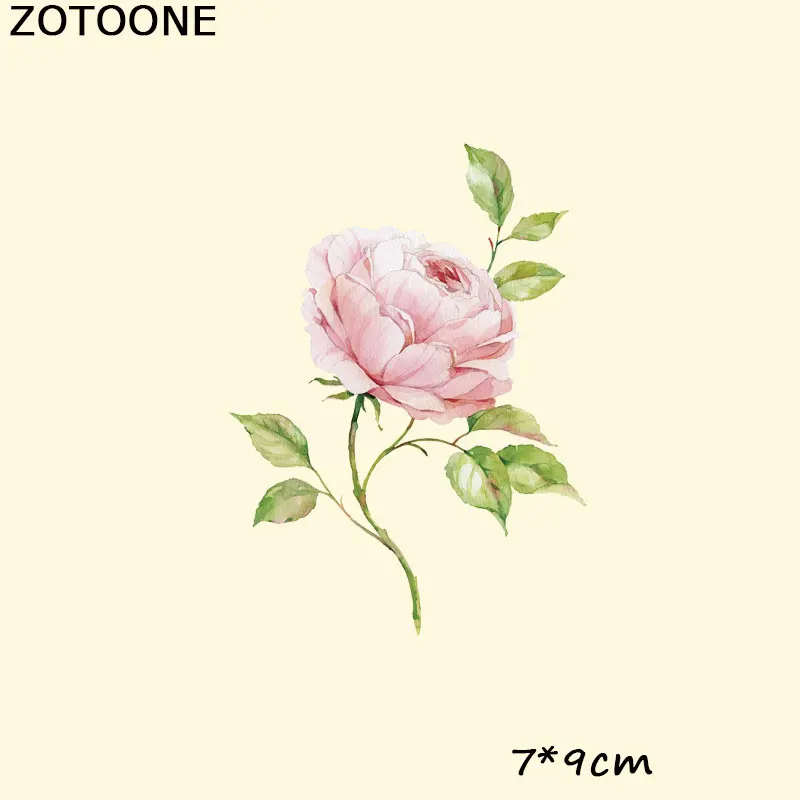 ZOTOONE Цветочные нашивки железные на уровне а патчи теплопередача пирография для DIY футболки одежда сумки джинсы украшения Печать E