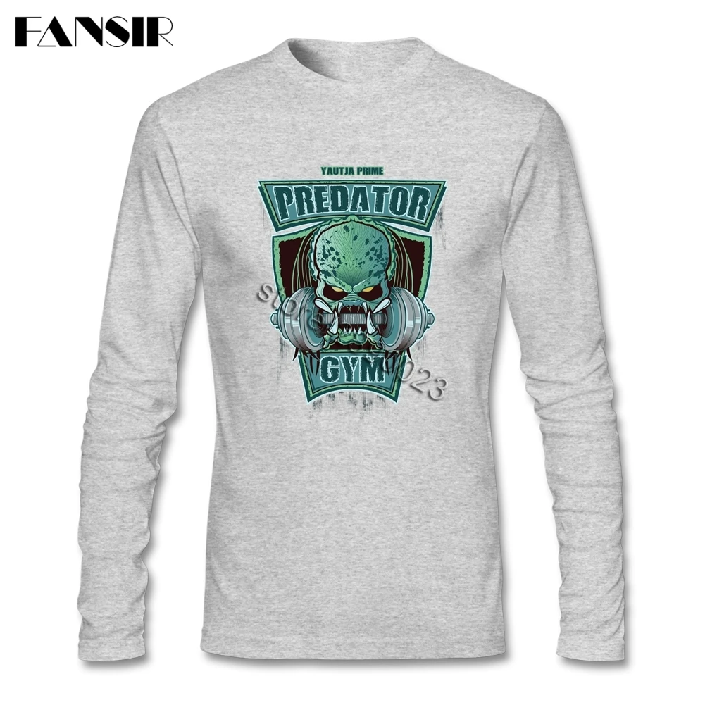 Для мужчин футболка с О образным вырезом длинным рукавом Хлопок чужой завет