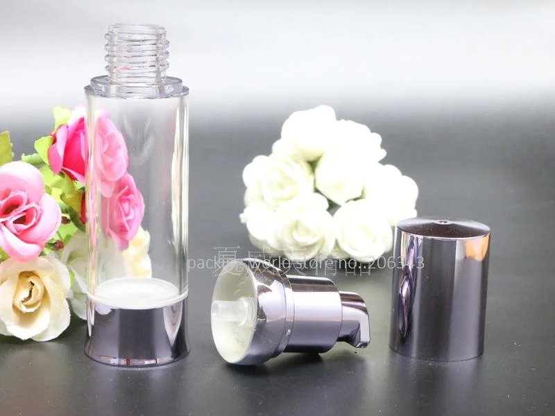 30 мл фиолетовый пластиковый безвоздушный флакон для