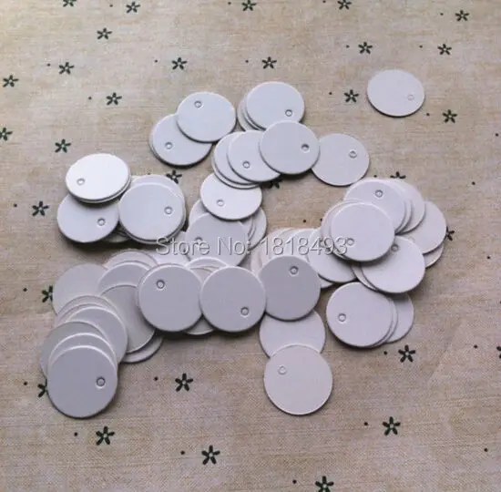 

Free shipping Wholesale white Blank round hang tag dia. 2cm,1000pcs/lot,gift kraft paper tag/price tag printing brand