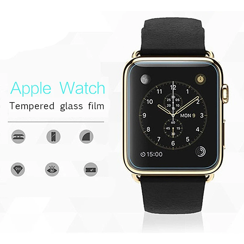 9H ультратонкое закаленное стекло для Apple Watch Series 1 2 3 4 защитная пленка для экрана для iwatch 44 мм 40 мм 38 мм 42 мм